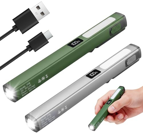 Lumoryx Lampe de Travail LED Rechargeable avec 6 Modes d'Éclairage 2PCS