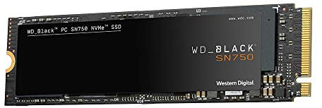 WD_BLACK SN750 250GB M.2 2280 PCIe Gen3 NVMe Gaming SSD up to 3100 MB/s read speed