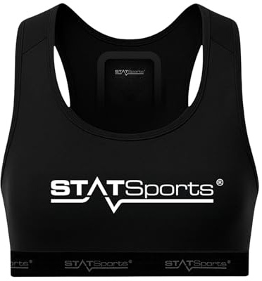 STATSports GPS Väst (Endast Väst – Ingen Pod) – Fotbollsväst för APEX Athlete Series - GPS Träningsväst för Fotboll - Använd av Elitspelare – Lätt Tyg med Säker Ficka för APEX Pod - Svart, Vuxen S