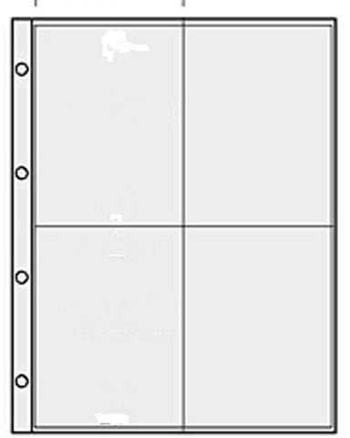 Fotohüllen, Sammlerhüllen, DIN A4 Format 10 x 15 CM für Autogrammkarten, Bilder, Fotos,Postkarten usw. (10 Blätter)