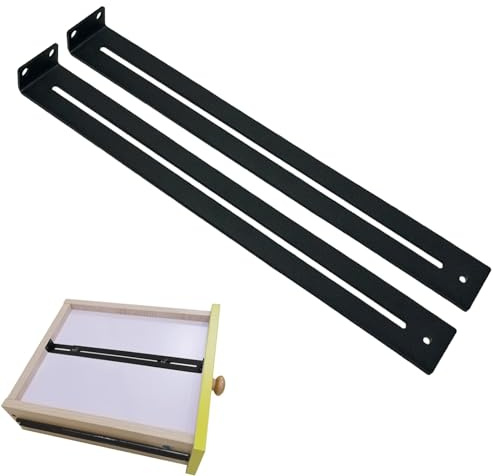 Wdwlbsm Drawer Repair Kit,Furniture Repair Accessories Brackets Middle Mount to Reinforce and Repair Wooden/MDF/Chipboard Drawers Cabinet - Heavy Duty Steel Hardware Includes Screws