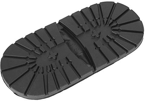 Gummisohlen für die Schuhreparatur, Sohlen Gummi Mute Schuhe Reparaturzubehör (Vordersohlen) Stiefel Anti-Rutsch-Frontabsatz (schwarze Ferse)