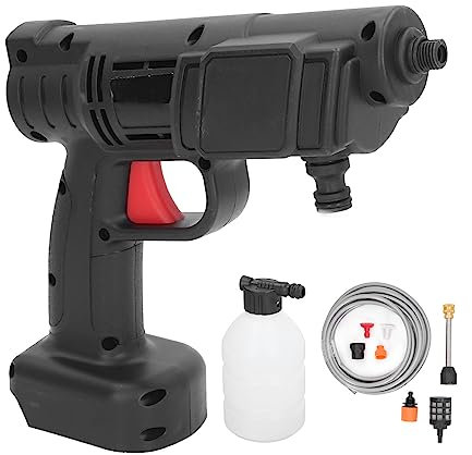 Idropulitrice Portatile 450PSI Senza Fili, Pulitore ad Alta Pressione 500W con Batteria per Auto e Giardino, Pistola ad Acqua Leggera per Lavaggio Esterno