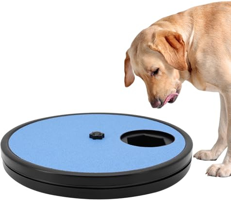 Beowanzk Krallenschleifer für Hunde, Hunde Krallenschleifer, Krallenfeile Hund, Eingebauter 6-fächer-Lebensmittelvorrat, 360° Drehung (Blau)