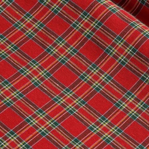 Galeone - Biancheria e Tessuti - Stoffa Natalizia Scozzese | Tessuto al Metro per Tovaglie e Tende | Facile Manutenzione e Protezione | Versatile per Progetti, Scozzese, 280x50 CM, Cotone