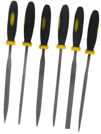 jojofuny 6 Pièces Jeu De Mini Râpes Bois Avec Poignée Antidérapante Confortable Bois à Dents Grossières Cuir Et Outils Durables Et Efficaces