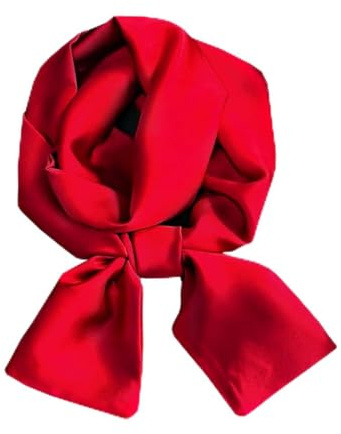 KOOYOL dam sidenscarf silke lätt sidenscarf bandana halsduk huvudduk elegant halsduk halsduk present för kvinnor, O#, one size