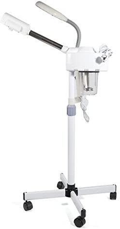 Gesichtsdampfer, 2in1 Gesichtssauna Gesichtsdampfer mit LED Vergrößerungs, Multifunktions Spa Luftbefeuchter Schönheit Tiefenreinigung für Zuhause Salon Spa