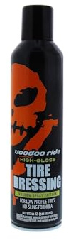 Cobra-Tek Voodoo Ride High-Gloss Tire Dressing, 11 oz. (VR7705) - Long-Lasting Shine, Protective Barrier, No-Sling Formula, Self-Leveling, Narrow Spray Pattern