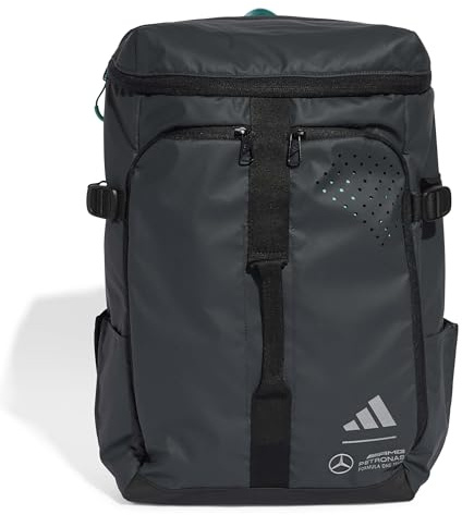 adidas Unisex MERCEDES - AMG PETRONAS FORMULA ONE TEAM HYBRID BACKPACK, carbon/black/REFLECTIVE SILVER, One Size