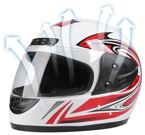 Caschi moto integrali da uomo, per adulti | Caschi durevoli, design aerodinamico, caschi leggeri per bici da strada