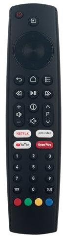 VINABTY Ersatz Fernbedienung Kompatibel mit GRUNDIG TV 55Inch 50Inch 40 Inch LED TV 43VOE73 50GFU7800B 50GFU7990B