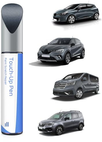 KPN - Vernice per ritocchi, colore grigio titanio per Renault Exact Match, riparazione graffi e scheggiature