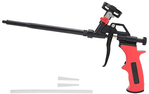 Respicefinem Expanding Foam Gun Caulking PTFE Spraying Aluminum Alloy Tools with Valve Switch Durable And Wear Suitable For Home Filling Sealing And Isolating Small Gaps
