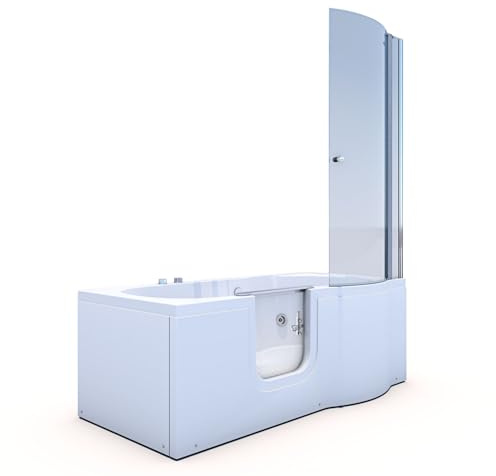 AcquaVapore Seniorendusche und Wanne mit Whirlpool S12D-WP-L-EC 170x85