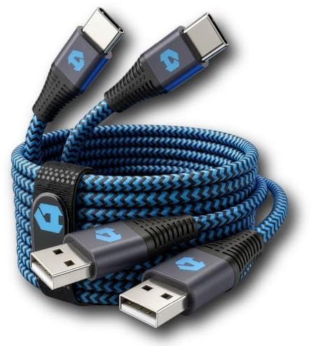 Axis Technology USB A to USB C Charger Cable 60W (2PACK) 1M 2.8amp Type C Fast Charging Cable For iPhone 17 16 15 Pro, For Samsung S25/S24/S23, For iPad Pro/Air, For MacBook Pro, For Nokia