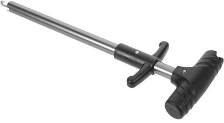 Toyvian Outil D’Extraction D’hameçon T en Acier Inoxydable 304 et Alliage D’Aluminium, Extracteur Rapide et Précis pour Pêche en Eau Douce et Salée, Accessoire Léger et Ergonomique