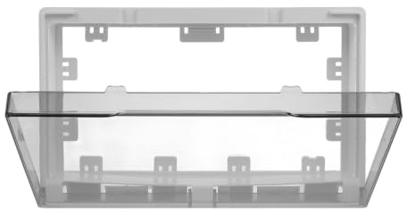 TOKIDNY Cache Prise Électrique Étanche Double Position Noir en Plastique Film Protecteur Adhésif, Épais et Surélevé, pour Protéger les Prises de Bébé les Éclaboussures