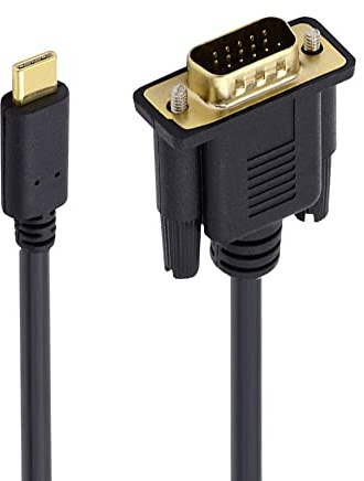 jser USB-C tipo C USB 3,1 macho a VGA 1080P HDTV Cable de monitor para Samsung Galaxy S8 S8 + Plus teléfono móvil