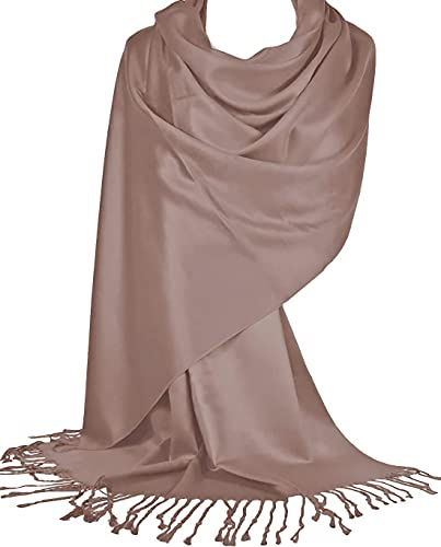 World of Shawls Supermjuk pashminasjal sjal halsduk, Kaffe,