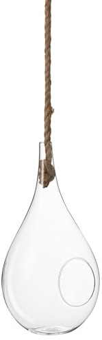 J-line - Terrarium Larme Verre/Corde Transparent