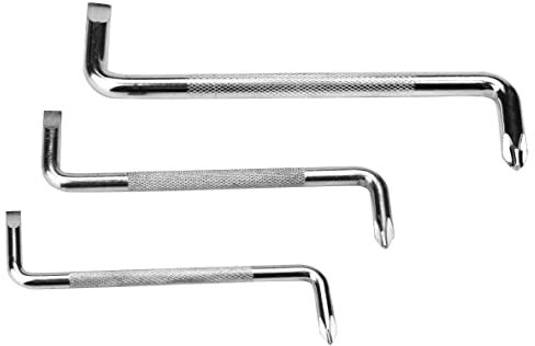 Mr. Gadget's Solutions® Lot de 3 tournevis coudés double face coudés à angle droit – Embouts plats et Philips