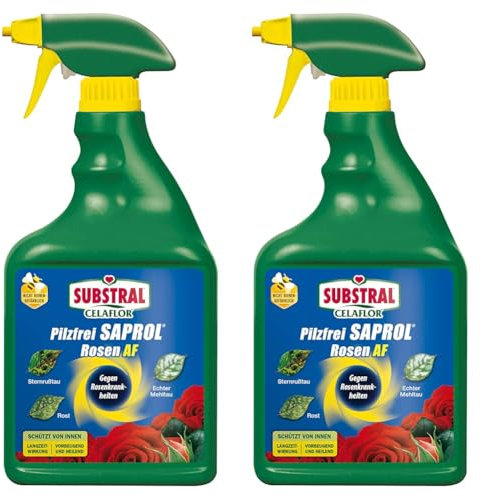 Substral Celaflor Pilzfrei Saprol Rosen AF, anwendungsfertiges Spray gegen Pilzkrankeiten an Rosen, 750 ml (Packung mit 2)