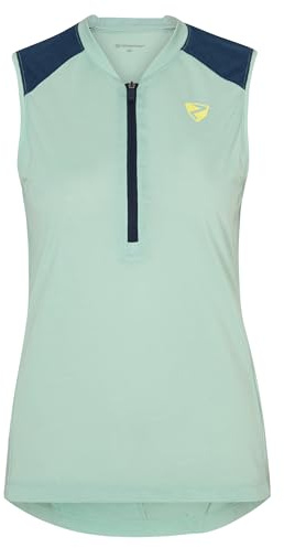 Ziener Damen NARALI Fahrradtrikot/Radtrikot - Mountainbike|Rennrad - atmungsaktiv,schnelltrocknend,elastisch,ärmellos, Light Mint, 46
