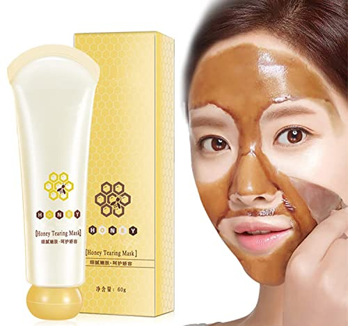 Honey Tearing Mask Peel Mask Dead Skin, Honey Tearing Peel Mask Oil Control Painless Blackhead & Dead Skin Remover, Honey Tearing Mask Peel, Deep Cleaning & Pores Shrink (1pcs)