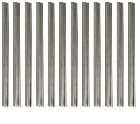 Lot de 12 lames de rabot électriques réversibles 82 mm en carbure de tungstène pour MKT