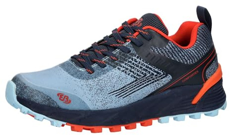 Brütting Unisex Mount Batur Trekkingsskor, blå/marin/orange, 43 EU, Blå marinblå orange, 43 EU