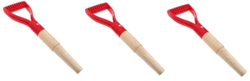 YARNOW 3 Pièces Manche De Pelle De Jardin Longue Poignée Manche De Bêche Poignée D'outils De Jardin ée De Neige e De Pelle Domestique e De Fourche De en Bois