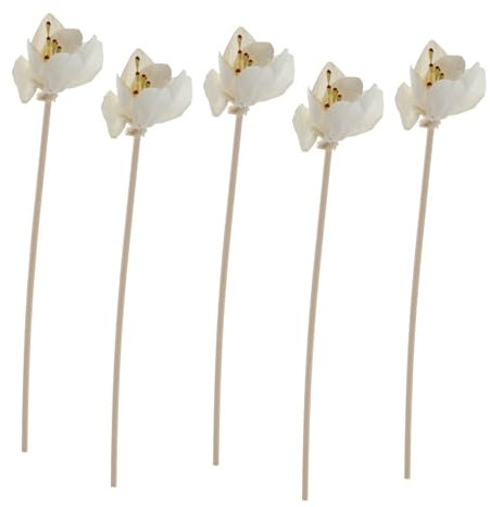 IMIKEYA 5piezas Accesorios De Aromaterapia Unidades De Varillas De Ratán para Difusores De Aceites Esenciales Uso Ambiente De SPA