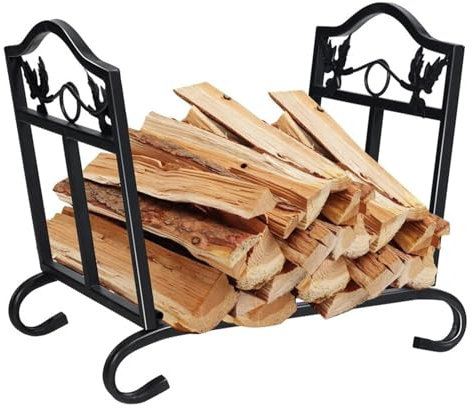 Robustes, faltbares Kaminholzregal für drinnen und draußen, Kaminholzaufbewahrung für Hinterhof, Deck, langlebiges Holzkistenregal mit einfacher Montage