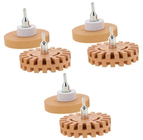 SOLUSTRE 6stücke Kleberentferner-räder Pneumatische Radiergummischeiben Für Autoaufkleber Farbentfernung Langlebig Effizient Vielseitig Einsetzbar