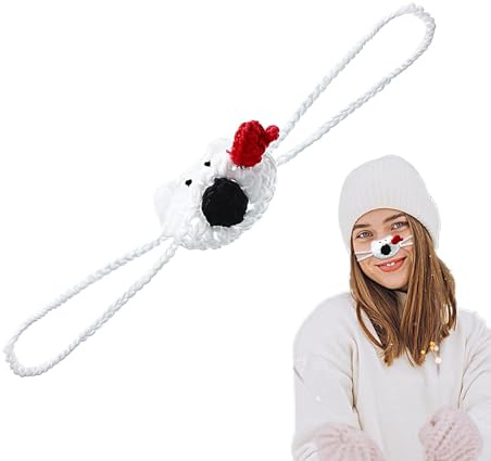 Chauffe-nez pour femme, couvre-nez pour temps froid | Couvre-nez d’hiver au crochet,Protège-nez confortable pour femmes, chauffe-nez pour , couvre-nez confortable pour femmes et hommes dormant,