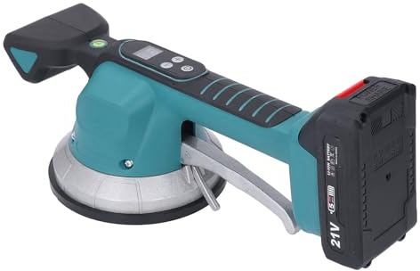 Vibratore per Piastrelle, Piastrellista, Vibratore Elettrico per Piastrelle, Dispositivo Vibrante per Piastrelle con Ventosa 145 Mm, 10 velocità, Aspirazione 150 Kg, (Spina