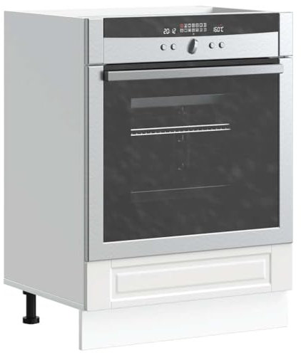 LLEZKBR Schränke und Aufbewahrung, Küchenschränke, Backofen, Porto, weiß, Holzwerkstoff