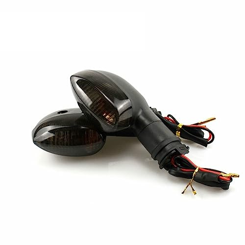 CAFFEN Blinker Motorrad Blinker Blinker Motorräder Passend for Yamaha YZF R1 R6 R125 R25 R3 FZ-6N XJ6 Vorne Und Hinten Motorrad Blinker(Noir)