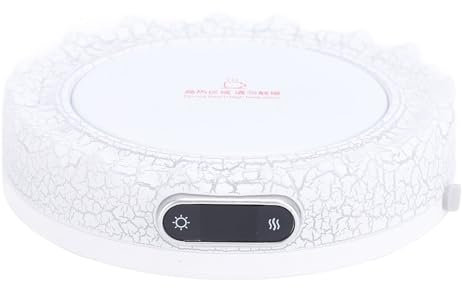 4 Temperatureinstellung Tasse Wärmer, Intelligentes Digital Display Sieben Farblicht, Vielseitige Heizplatte, 8H -Timer -Abschaltfunktion für Glas, Stahl, Keramikbecher