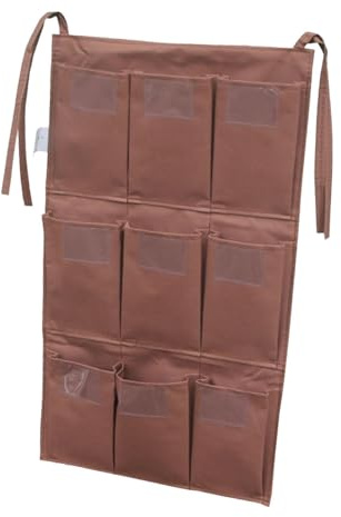 MERIGLARE Organizador de Bolsas de Limpieza para Carrito de Limpieza con Tela Oxford Impermeable para Tareas del Hogar, 9 Bolsillos