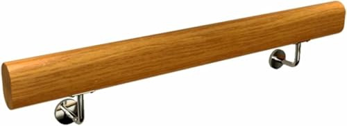 GZYHDC Barrefort en Bois avec Supports, Barrefort D'escalier Monté Au Mur, Balustrade D'escalier Intérieure Antidérapante pour La Sécurité Et Le Soutien dans Les Couloirs