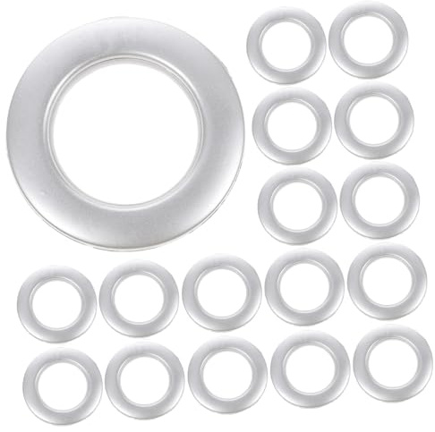 Hemobllo Anillos para Cortinas Ojales De Plástico, Diámetro Interior 75 Piezas, Silenciosos y Reutilizables, Uso Hogar y Oficina, Accesorios para Cortinas Deslizantes