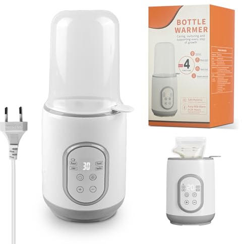 Chauffe Biberon: Chauffe Lait Maternel, Stérilisateur Biberons 8-en-1 Réchauffeur Rapide pour Aliments pour Bébés et Dégivrage Réchauffeur Sans BPA avec Ecran LCD Contrôle Précis de la Température