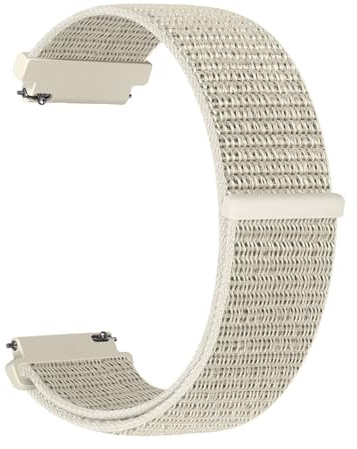 Aurrain 20mm Nylon Sports klockarmband Kompatibel Galaxy Watch 7/FE/6/6Classic/4/4Classic/Active2/Active40mm/Vivoactive 6/HR/AmazfitGTS,Unisex klockarmband i mjukt nylon med kardborreband.