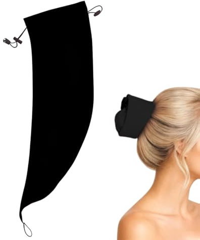 JHAZUN Cuffia Da Doccia Da Donna, Cuffia Protettiva Impermeabile Per Capelli, Cuffia Per La Doccia, Protegge L'Acconciatura, Rinfresca Rapidamente Le Radici (Nero)