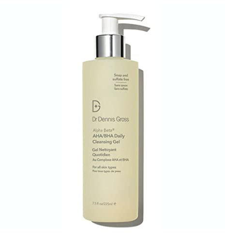 Dr Dennis Gross Alpha Beta® AHA/BHA Daily Cleansing Gel, for Skin That is Dull, Congested and Uneven Tone & Texture (7.5 Fl Oz)
