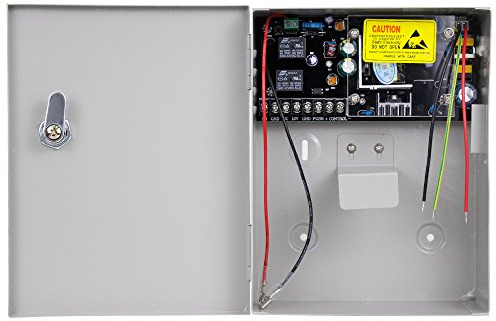 HFeng Access Control Power Supply Box DC12V 5A Output AC 90V-260V Input UPS Back-up Emergency Source/Battery Box with Keys for Door Access Entry System