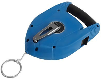 TECTOOL Schlagschnurgerät Premium - 50 m geflochtene Baumwollschnur Ø 2,5 mm I Fassungsvermögen 300 g Farbpulver I Ergonomischer Handgriff