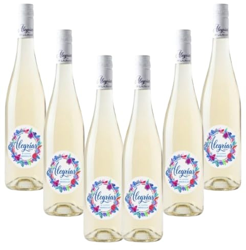 Alegrías by LaurAna - Vino Frizzante - Vino de la Tierra de Castilla- 6 botellas x 750 ml